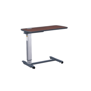 Overbed Table – Aluminium + wooden top